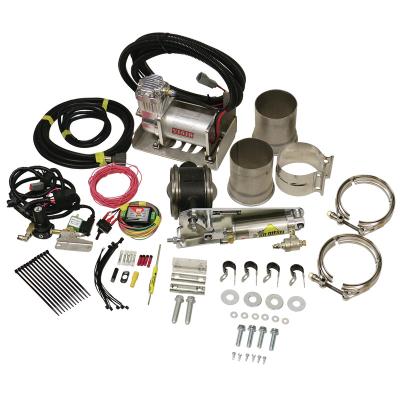 Exhaust Brake Universal 4.0 Inch Remote Mount Air Actuated c/w Air Compressor BD Diesel