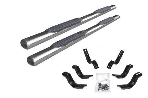 4 Inch 1000 Series SideSteps & Bracket Kit Stainless Steel 2015-2026 Ford F-150/ F-250/F-350 Go Rhino
