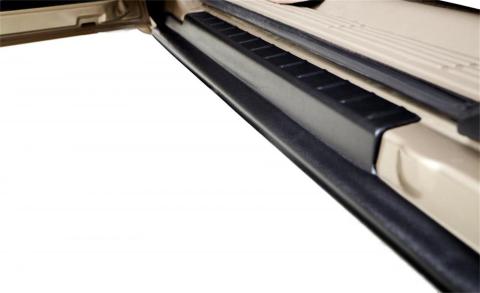 Black Trail Armor Rocker Panel And Sill Plate Covers For 1999-2006 Silverado/Sierra 1500, 1999-2004 Silverado/Sierra 2500, 2001-2006 Silverado/Sierra 2500HD And 3500 With Extended Cab, Pair Bushwacker