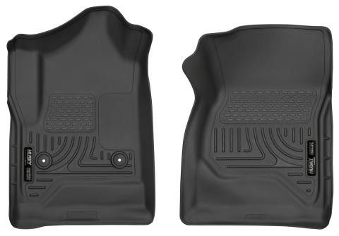 Weatherbeater Front Floor Liners For 2014-2019 Silverado/Sierra 1500/2500 HD/3500 HD Husky Liners