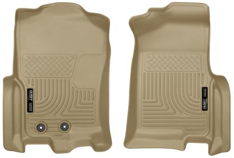 Weatherbeater Front Floor Liners For 2011-2017 Expedition/Navigator Tan Husky Liners
