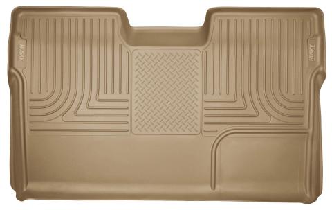 Weatherbeater 2nd Seat Floor Liner For 2009-2014 F-150 Tan Husky Liners