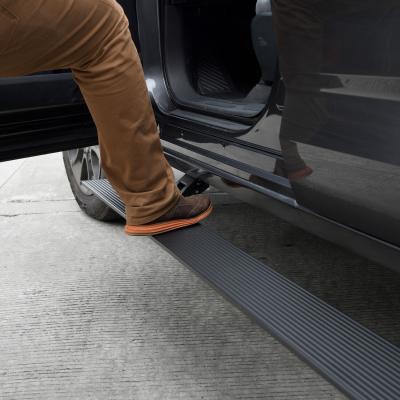 RealTruck VoltStep Electric Running Board Kit Textured Black 2015-2018 Silverado/Sierra 2500 HD/3500 HD Go Rhino