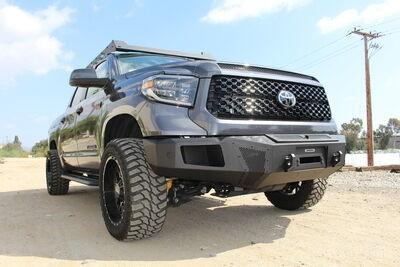 BR6 Front Bumper Replacement Textured Black 2014-2021 Toyota Tundra Go Rhino