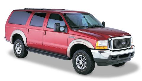 OE Style Fender Flares Black Smooth Finish 4-Piece Set For 2000-2005 Excursion Husky Liners