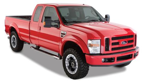 OE Style Fender Flares Black Smooth Finish 4-Piece Set For 2008-2010 F-250/F-350 Super Duty Husky Liners
