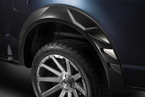 DRT Fender Flares Black Smooth Finish 4-Piece Set For 2015-2017 F-150 Husky Liners