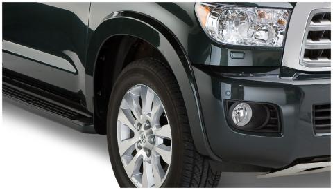 OE Style Fender Flares Black Smooth Finish 4-Piece Set For 2008-2022 Sequoia Husky Liners