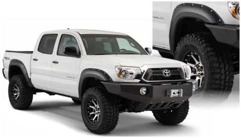 Pocket Style Fender Flare 4 PC Set For 2012-2015 Tacoma 73.5 Bed Length Husky Liners