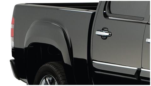 OE Style Fender Flares Black Smooth Finish 4-Piece Set For 2007-2014 Sierra 1500/2500 HD/3500 HD Husky Liners