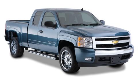 OE Style Fender Flares Black Smooth Finish 4-Piece Set For 2007-2013 Silverado 1500 Husky Liners