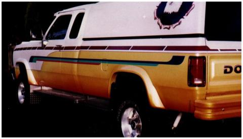 Extend-A-Fender 4 PC Fender Flare Set For 1981-1993 D250/Ramcharger Husky Liners