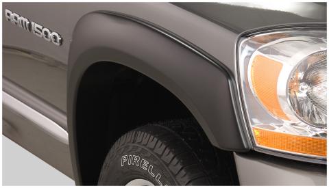 OE Style Fender Flares Black Smooth Finish 4-Piece Set For 2003-2009 Ram 1500/2500/3500 Husky Liners