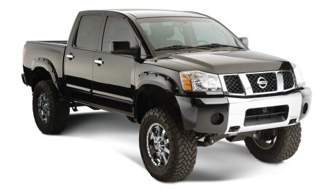 Pocket Style Fender Flare 4 PC Set For 2004-2015 TITAN Without Lock Box Husky Liners