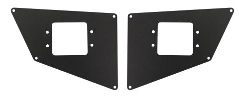 BR20 Light Plates Textured Black 2010-2010 Dodge Ram 2500/3500 2011-2022 Ford F-250/F-350 Go Rhino
