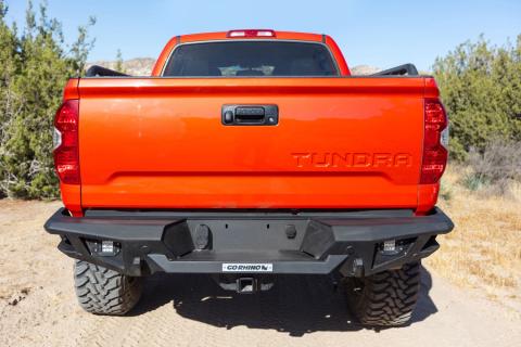 BR20 Rear Bumper Replacement Textured Black 2014-2021 Toyota Tundra Go Rhino