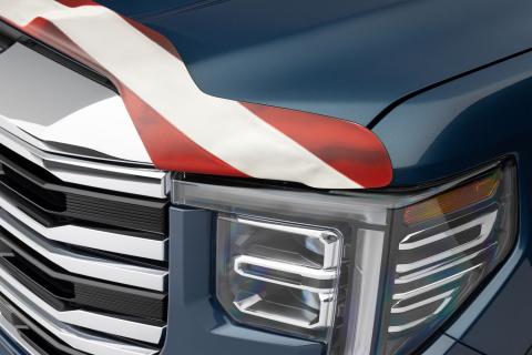 Eagle American Flag Bug Shield For 2014-2015 Silverado 1500 Husky Liners