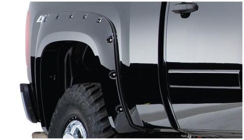 Black Cutout Style Smooth Finish Rear Fender Flares For 1989-1995 Toyota Pickup Bushwacker