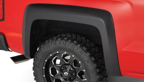 Black Extendafender Style Smooth Finish Rear Fender Flares For 2007-2013 Silverado 1500 2007-2014 Silverado 2500 Hd/3500 Hd (Excludes Dually) Fits 78.7/97.6 Inch Bed Bushwacker