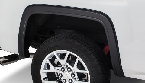 Black OE Style Smooth Finish Rear Fender Flares For 2007-2013 Sierra 1500 2007-2014 Sierra 2500 Hd Bushwacker