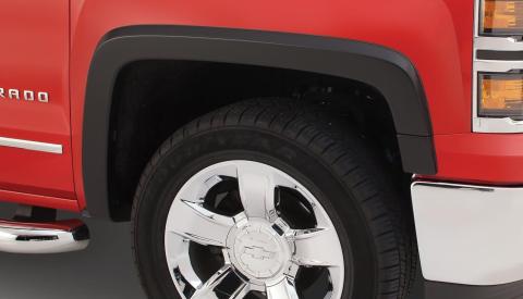 Black OE Style Smooth Finish 4-Piece Fender Flare Set For 2007-2013 Silverado 1500 2007-2014 Silverado 2500 Hd/3500 Hd (Excludes Dually) Bushwacker