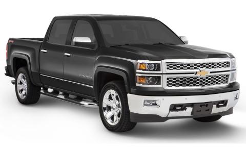 Oe Style Color Matched Black 4-Piece Fender Flare Set For 2016-2018 Chevrolet Silverado 1500, 2017-2019 Chevrolet Silverado 2500 Hd/3500 Hd (Excludes Dually) Bushwacker