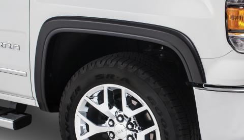 Black OE Style Smooth Finish 4-Piece Fender Flare Set For 2016-2018 GMC Sierra 1500 Fits 69.3 Inch Bed Bushwacker