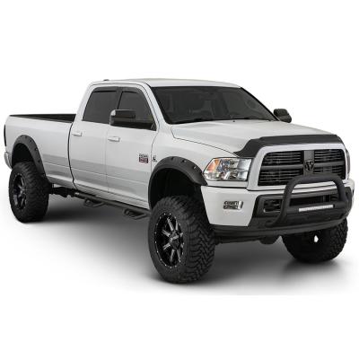 Black Max Coverage Pocket/Rivet Style Smooth Finish 4-Piece Fender Flare Set For 2014-2018 Chevrolet Silverado 1500 Fits 69.3 Inch Bed Bushwacker