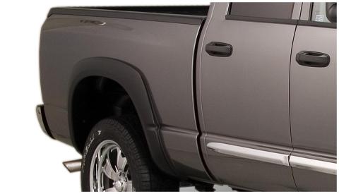 Black OE Style Smooth Finish 4-Piece Fender Flare Set For 1994-2001 Dodge Ram 1500 1994-2002 Ram 2500, 3500 Bushwacker