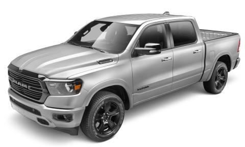 Oe Style Color Matched Billet Silver Metallic 4-Piece Fender Flare Set For 20-22 Ram 1500 Will Not Fit Rebel And Trx Models Bushwacker
