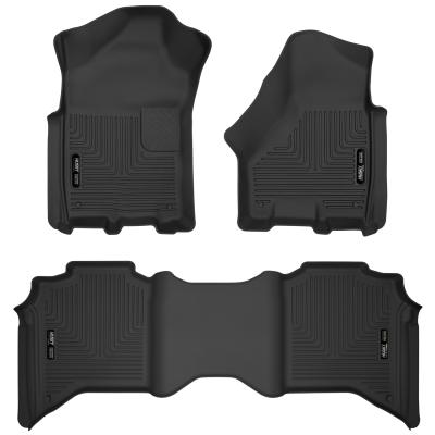 X-act Contour Front & 2nd Seat Floor Liners For 2019-2024 2500/3500 Husky Liners