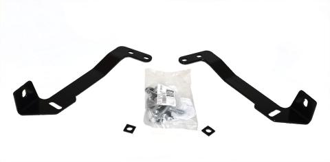 RC2 LR Bull Bar with Mounting Brackets & 20 Inch Light Bar Opening Textured Black 2007-2018 Silverado/Sierra 2500 HD/3500 HD Go Rhino