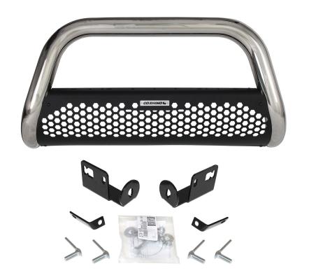 RC2 Bull Bar with Mounting Brackets Polished Stainless Steel 2007-2018 Silverado/Sierra 2500 HD/3500 HD Go Rhino
