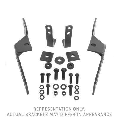 RC4LR & RC3 LR Mounting Brackets Only Textured Black 2016-2023 Toyota Tacoma Go Rhino