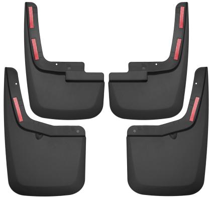 Custom Mud Guards Front and Rear Mud Guard Set For 2015-2020 F-150 Has Ford OEM Fender Flares Husky Liners