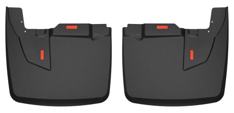 Custom Mud Guards Dually Rear Mud Guards For 2019-2024 3500 with fender flares Husky Liners