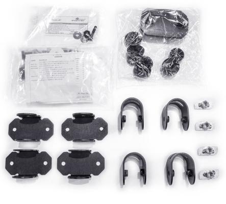 SRM Rack Mounting Kit Adjustable Multi Axis Mount Textured Black Go Rhino