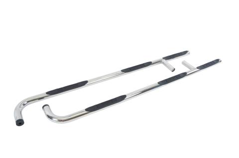 6000 Side Steps With Mounting Bracket Kit 1 Piece Wheel to Wheel Polished Stainless Steel 2009-2014 Ford F-150 Go Rhino