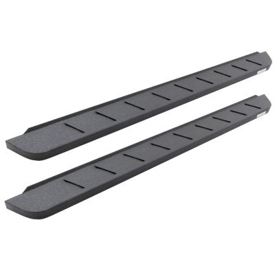 RB10 Running Boards With Mounting Brackets & 2 Pairs of Drop Steps Kit Protective Bedliner Coating 2015-2026 Ford F-150/ F-250/F-350 Go Rhino