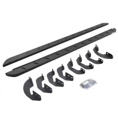 RB10 Slim Line Running Boards With Mounting Brackets Textured Black 2022-2026 Toyota Tundra Go Rhino