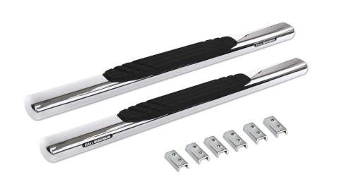 4 Inch OE Xtreme Series SideSteps Boards Only Polished Stainless Steel 1999-2026 Ford F-250/F-350 2002-2008 Dodge Ram 1500/2500/3500 Go Rhino