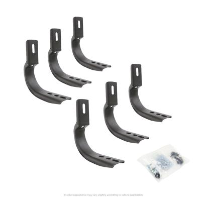 OE Xtreme Side Steps Mounting Brackets Only Textured Black 2013-2018 Ford Escape Go Rhino