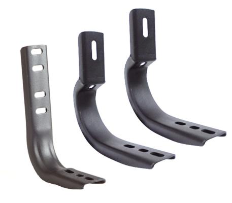 OE Xtreme Side Steps Mounting Brackets Only Textured Black 2011-2016 Ford Explorer Go Rhino