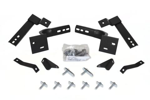 OE Xtreme Side Steps Mounting Brackets Only Textured Black 2008-2013 Nissan Rogue Go Rhino