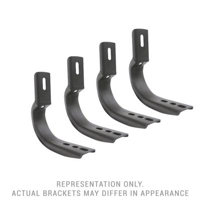 OE Xtreme Side Steps Mounting Brackets Only Textured Black 2005-2025 Nissan Frontier Go Rhino
