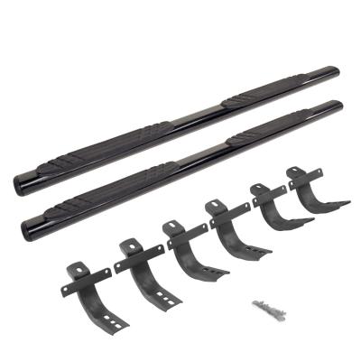 4 Inch OE Xtreme SideSteps With Mounting Bracket Kit Textured Black 2021-2025 Ford Bronco 4 Door Go Rhino