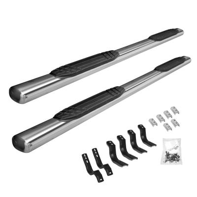 4 Inch OE Xtreme SideSteps With Mounting Bracket Kit Polished Stainless Steel 2011-2019 Ford Explorer Go Rhino