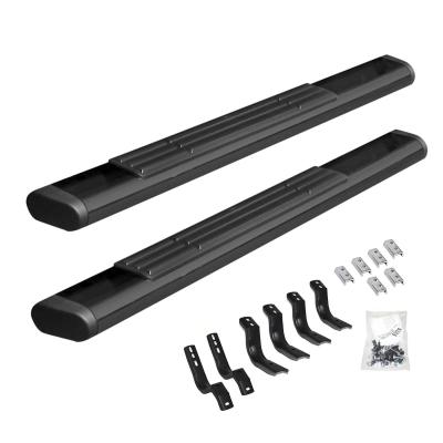 6 Inch OE Xtreme SideSteps With Mounting Bracket Kit Textured Black 2007-2019 Silverado 2500/3500 HD Go Rhino