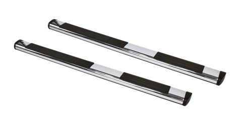 6 Inch OE Xtreme Composite SideSteps Kit 80 Inch Long Chrome + Brackets Chrome 2009-2014 Dodge Ram 1500 Go Rhino