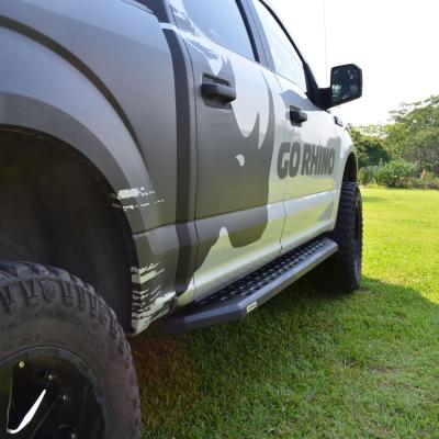 RB20 Running Boards With Mounting Brackets Textured Black 2019-2026 Sierra 1500 2020-2026 Sierra 2500/3500 HD Go Rhino